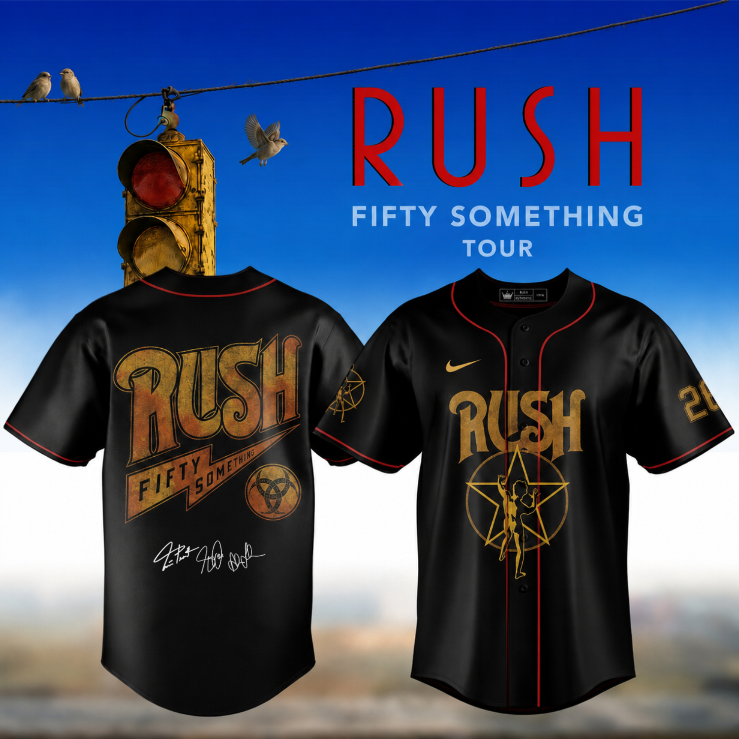 ,,,RUSH "Fifty Something Tour" 2026 Signed – Jersey