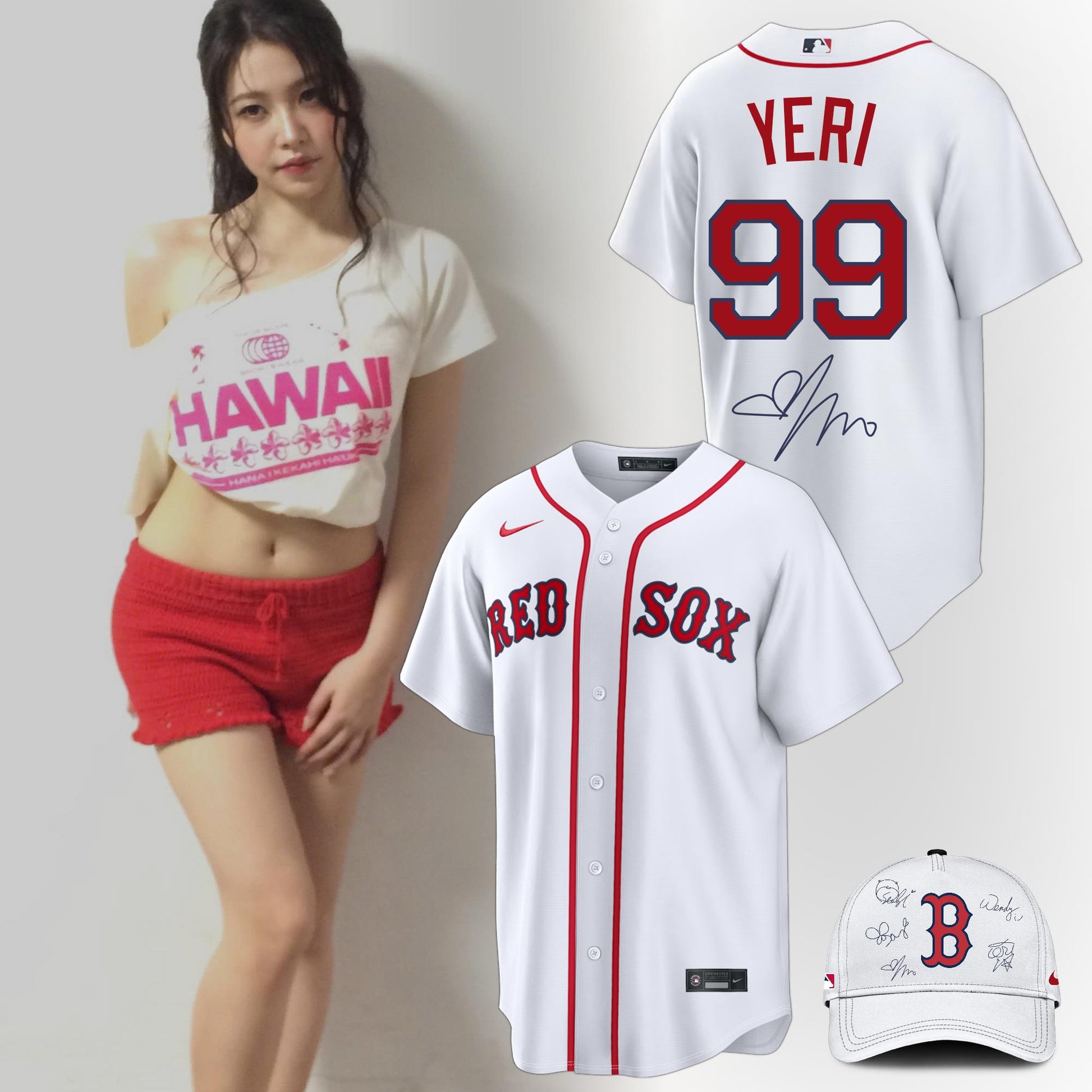 BOS Special Red Velvet "Yeri" Limited Edition Baseball Jersey