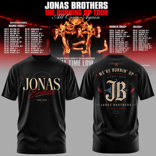 .Jns Bros The Burning Up Tour All Over Again 3D All-Over Print T-Shirt V8
