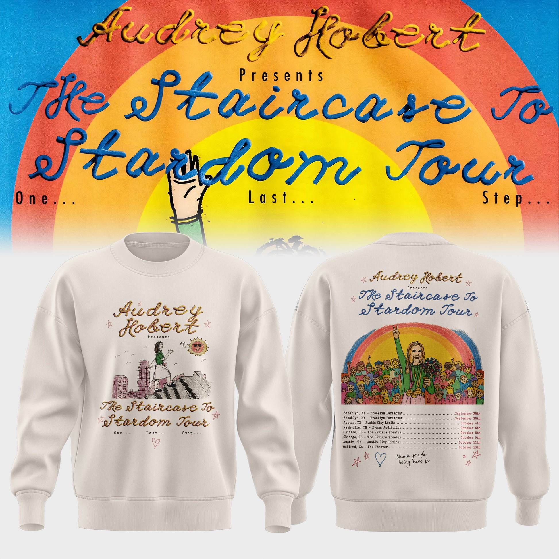 AUDREY HOBERT – THE STAIRCASE TO STARDOM TOUR SWEATER