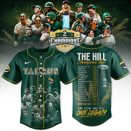 Utah Talons AUSL 2026 Champions Premium 3D Baseball Jersey - Champions Tour Edition