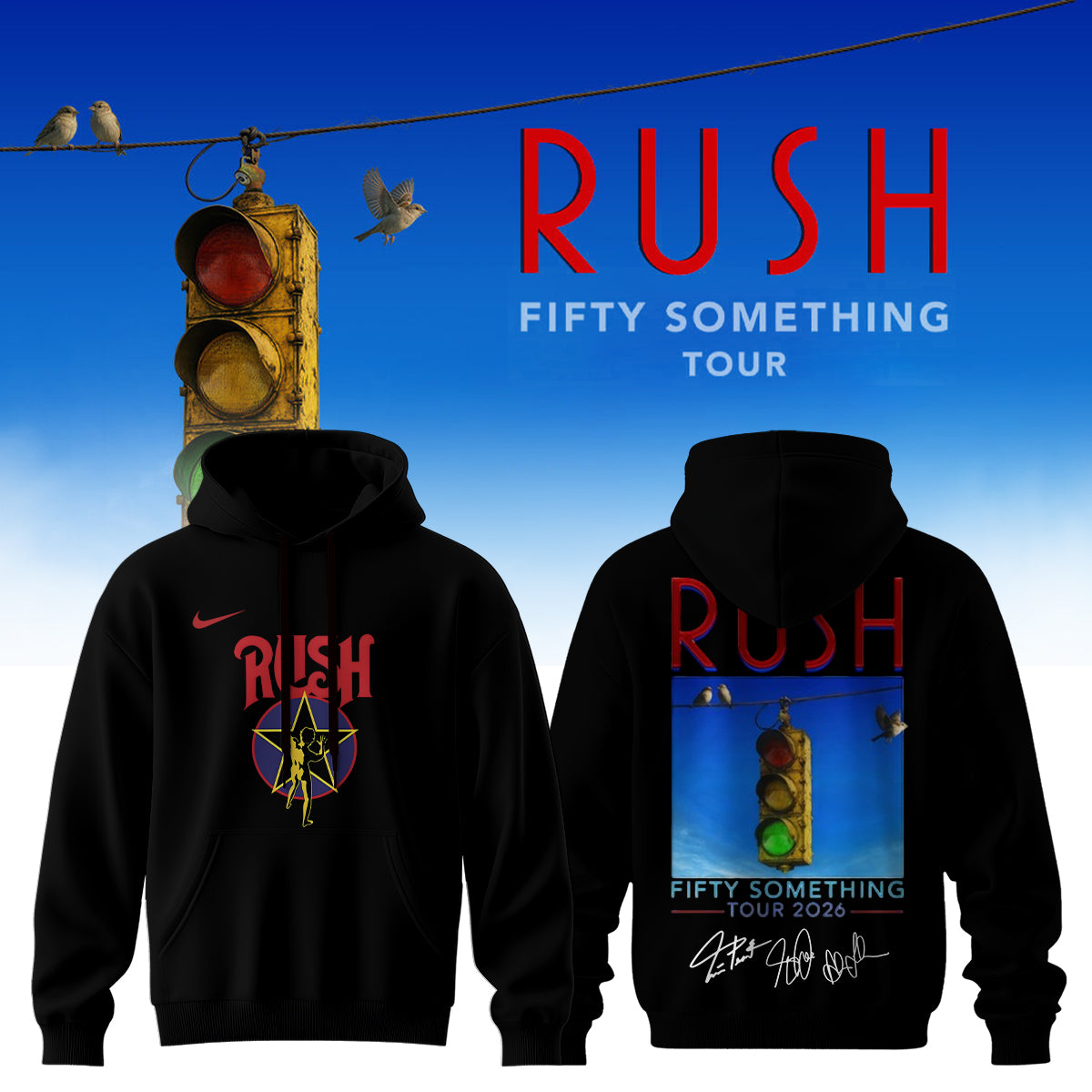_RUSH "Fifty Something Tour" 2026 Signed – Hoodie