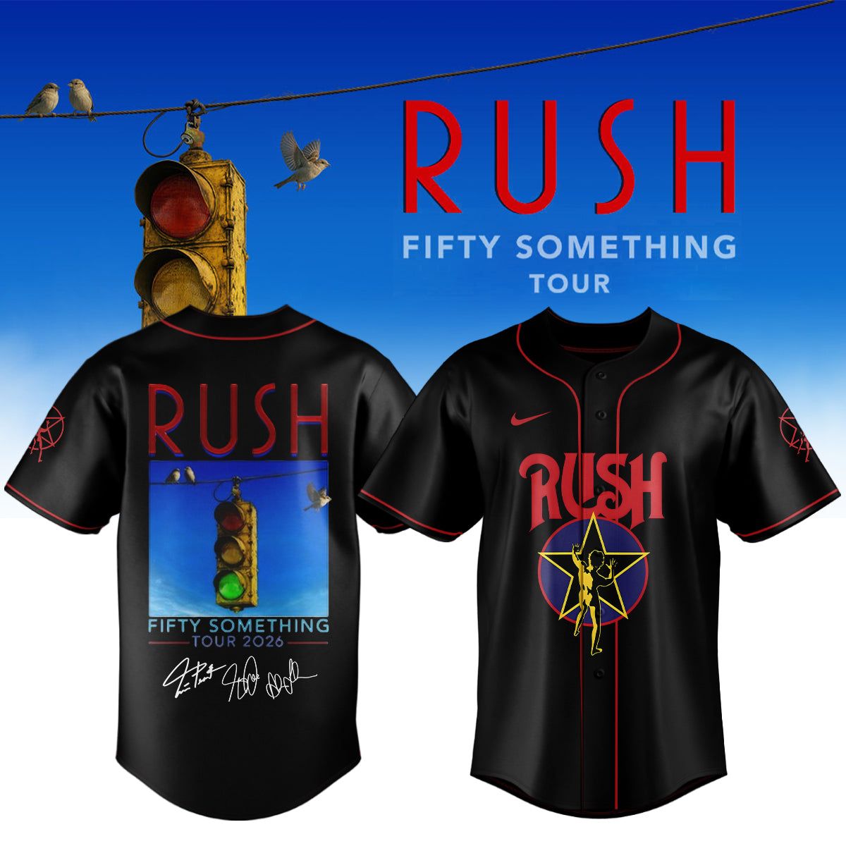 ,,,RUSH "Fifty Something Tour" 2026 Signed – Jersey