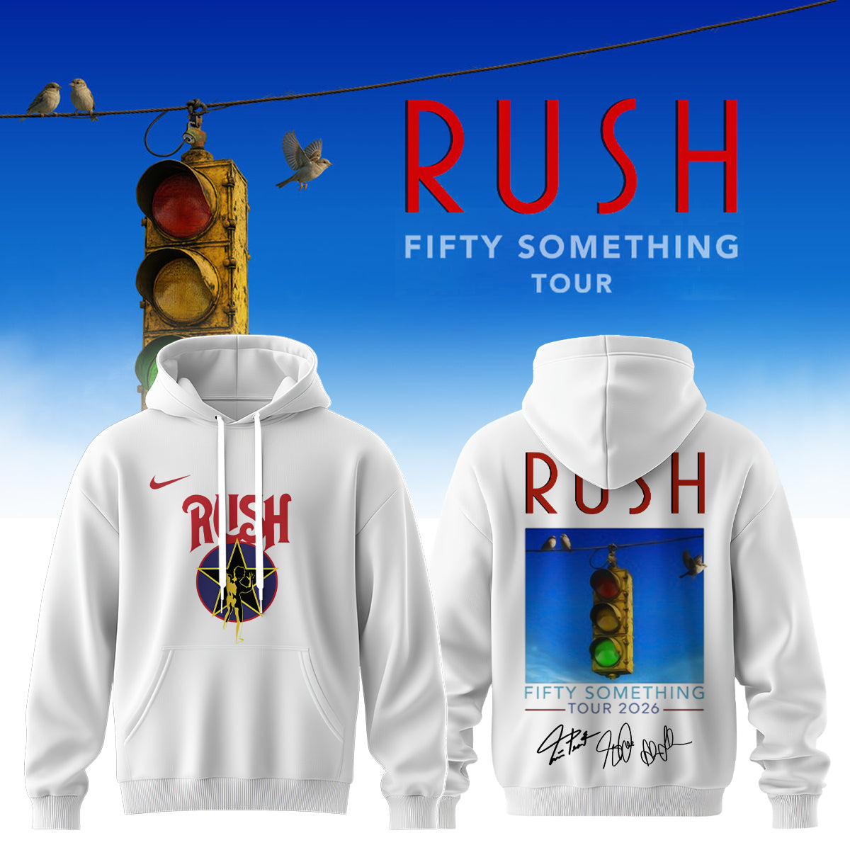 _RUSH "Fifty Something Tour" 2026 Signed – Hoodie