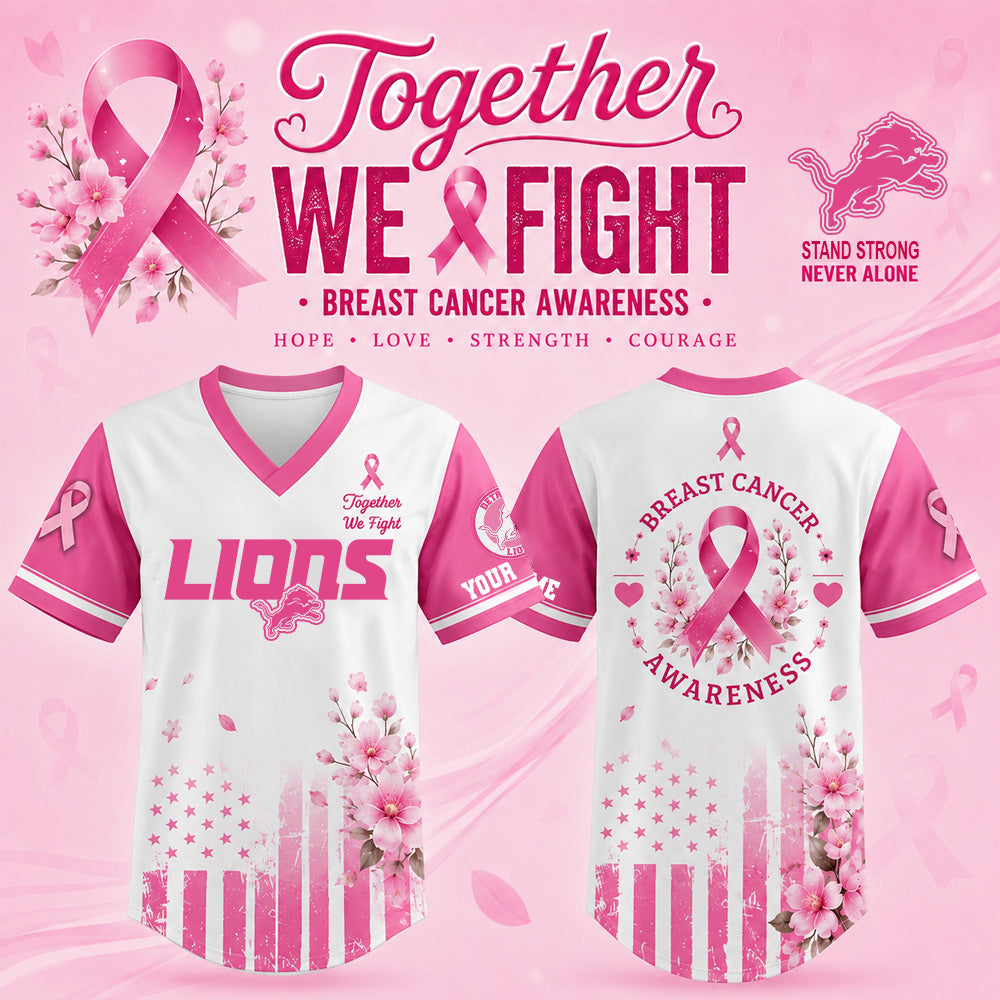 Detroit Lions Breast Cancer Awareness Jersey