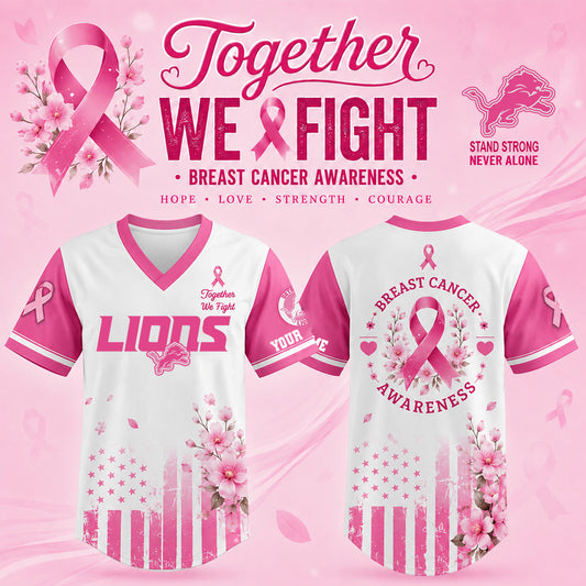 Detroit Lions Breast Cancer Awareness Jersey