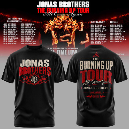 .Jns Bros The Burning Up Tour All Over Again 3D All-Over Print T-Shirt V5