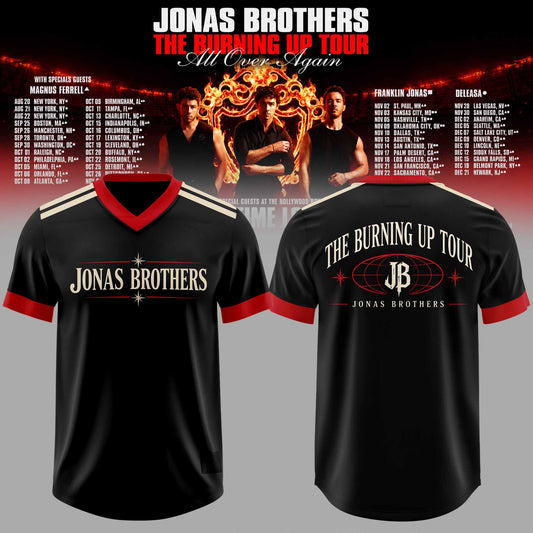 .Jns Bros The Burning Up Tour All Over Again 3D All-Over Print Football Jersey V7