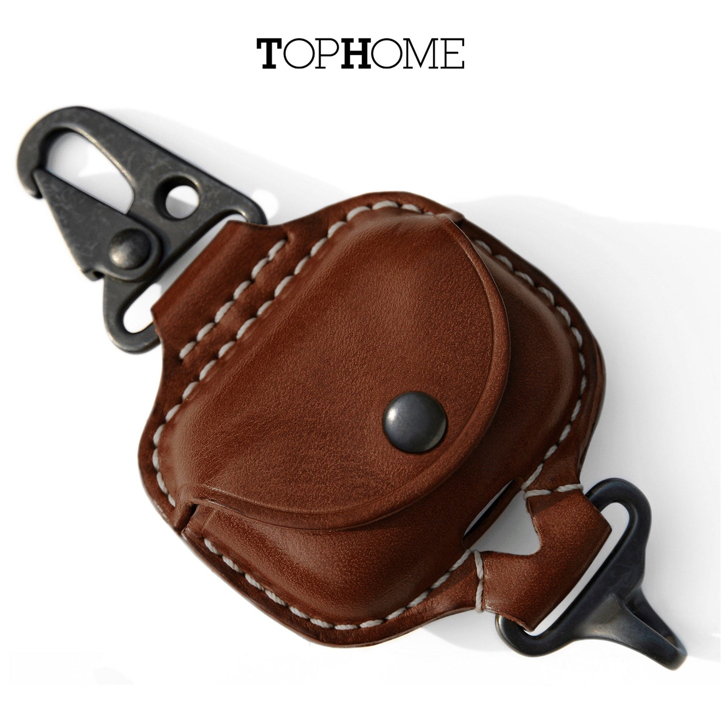 AirPods Case Premium Leather Cover for Airpods 3 Cases with Fine Metal Carabiner/Earbuds Accessories Airpods 3rd Thanksgiving Gift