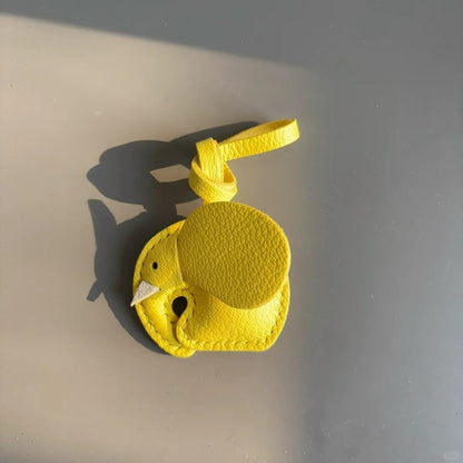 Leather Elephant Charm, bag charm,Handmade Leather Bag Charm, Unique Handbag and Purse Charm, Elephant Keychain,Cute Key Chain