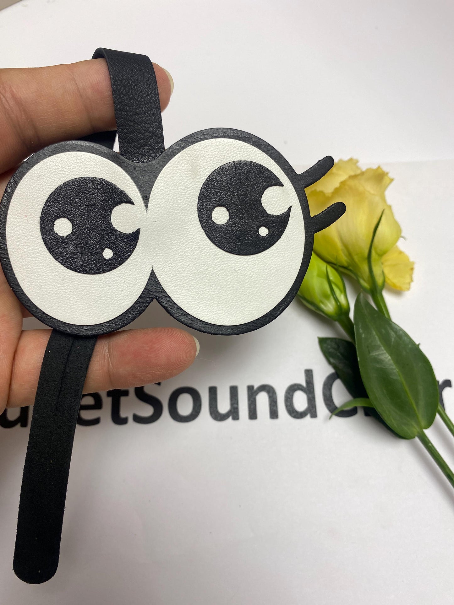 Cute big eye Charm,Leather Bag Charm,Leather Handbag and Purse Charm,Cute eye Keychain,Leather Gift,Bag Charm for Handbag,kawaii bag charm |