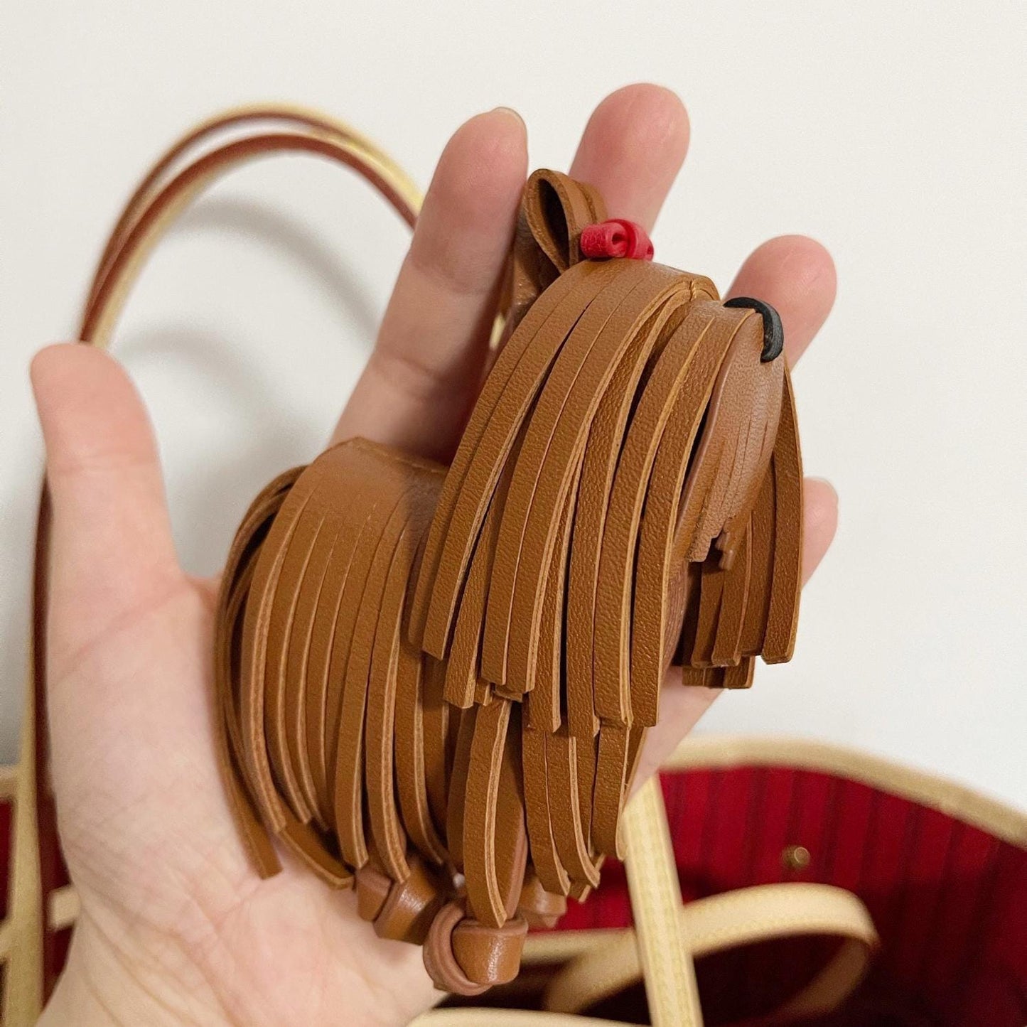 Leather Shih Tzu Charm, Handmade Shih Tzu Bag Charm,Cute Dog Leather Handbag and Purse Charm,Dog Keychain,family friend birthday idea
