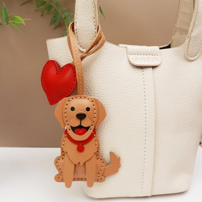 Personalized custom pets dog,Leather Bag Charm,Labrador Retriever Leather Charm,Handbag and Purse Charm,dog Keychain,pets birthday Gift