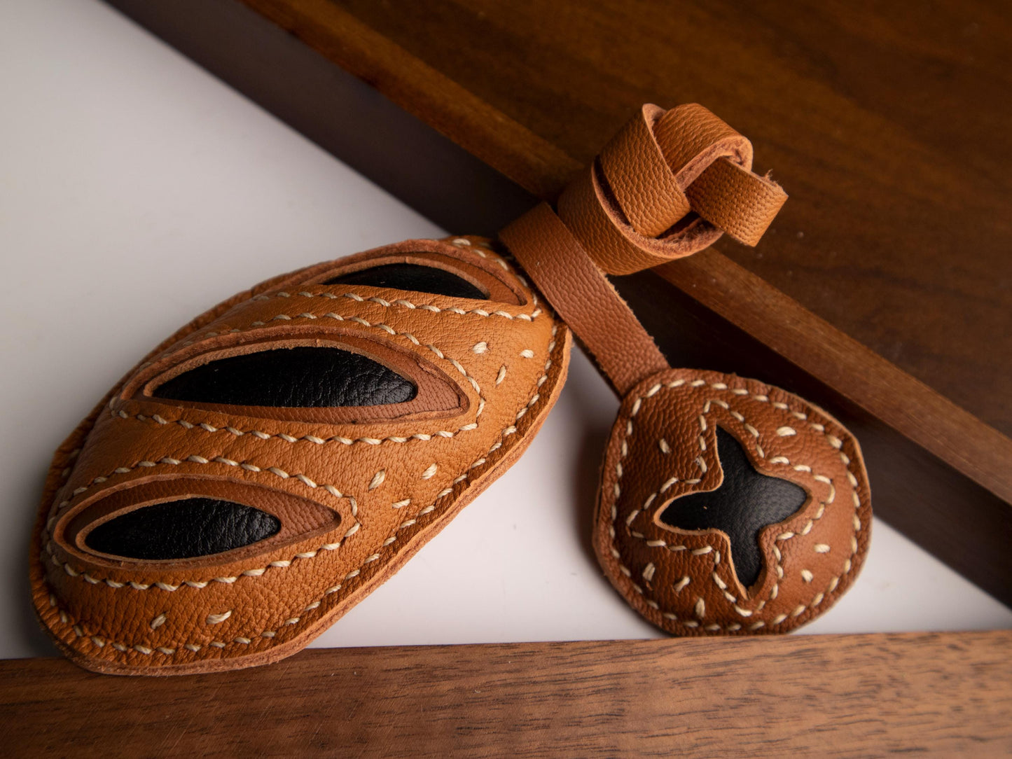 Leather Bread Charm,Leather Bag Charm, Leather Handbag/Purse Charm, French Baguette Pretzel Keychain,Handmade best Baker Leather Gift