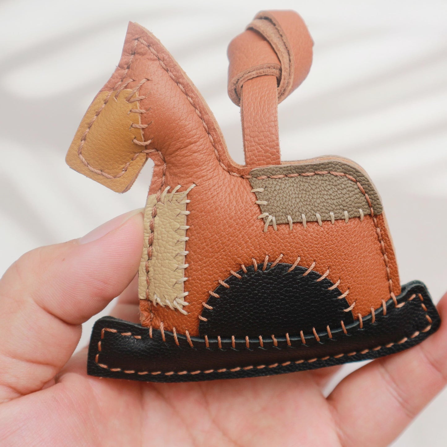 Leather Horse Bag Charm,Bag Charm,Handmade Leather Horse Bag Charm, Leather Handbag and Purse Charm, Cute Horse Keychain,car hanging