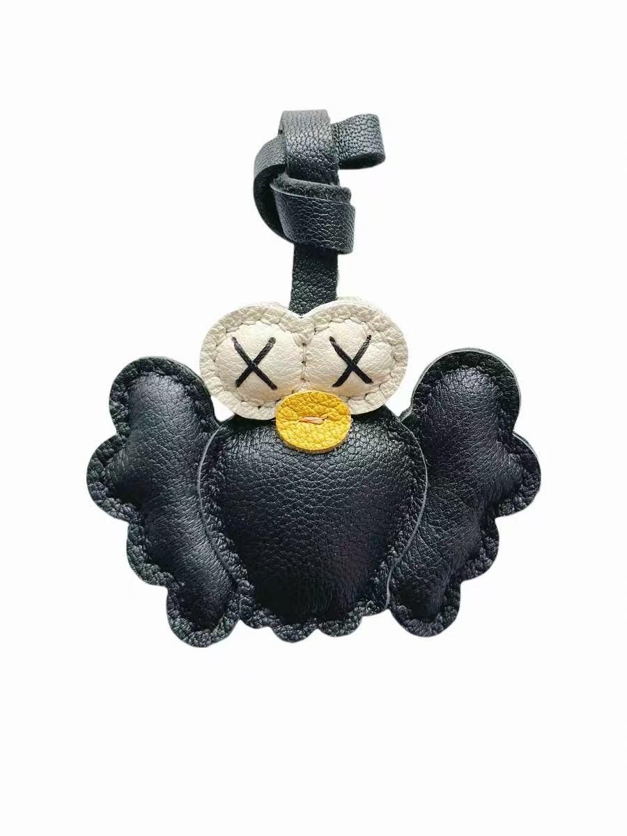 Handmade Leather Crab Charm, Leather Bag Charm,Cute Animal Leather Handbag and Purse Charm, Crab Keychain,Handmade birthday Gift
