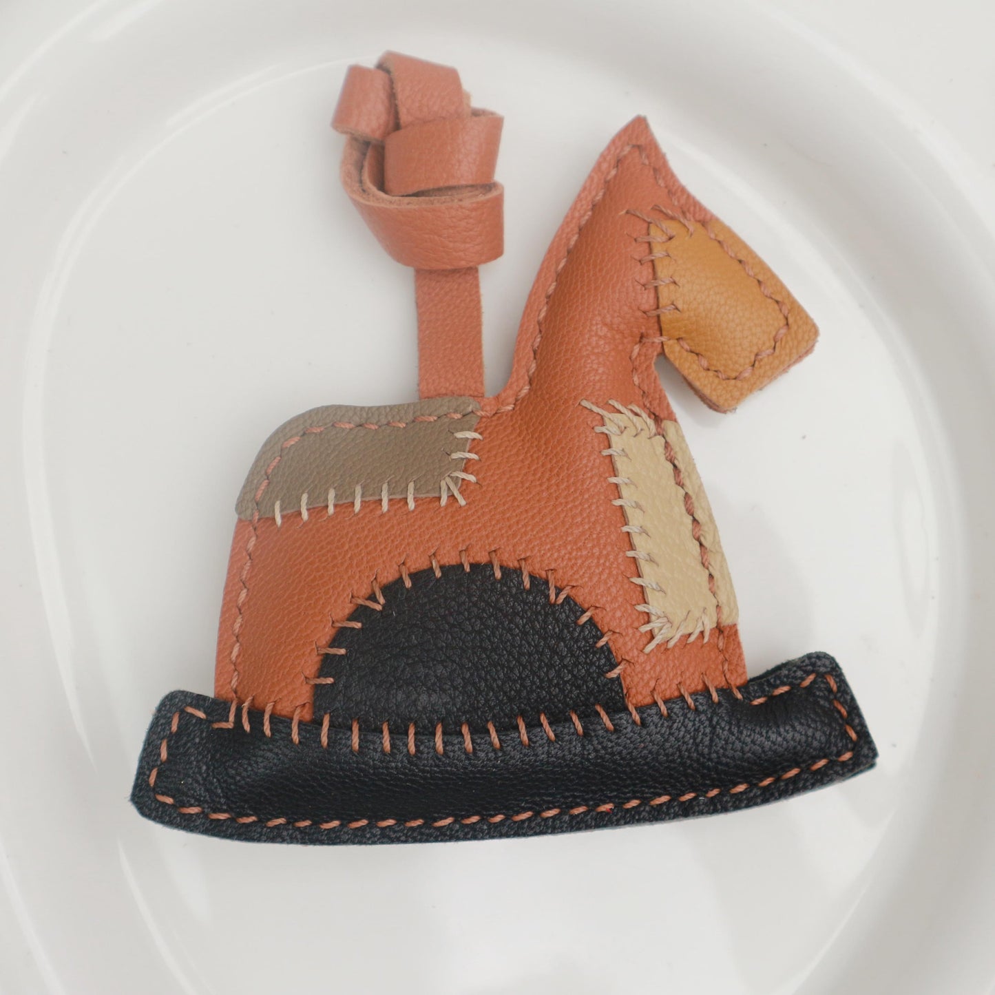 Leather Horse Bag Charm,Bag Charm,Handmade Leather Horse Bag Charm, Leather Handbag and Purse Charm, Cute Horse Keychain,car hanging