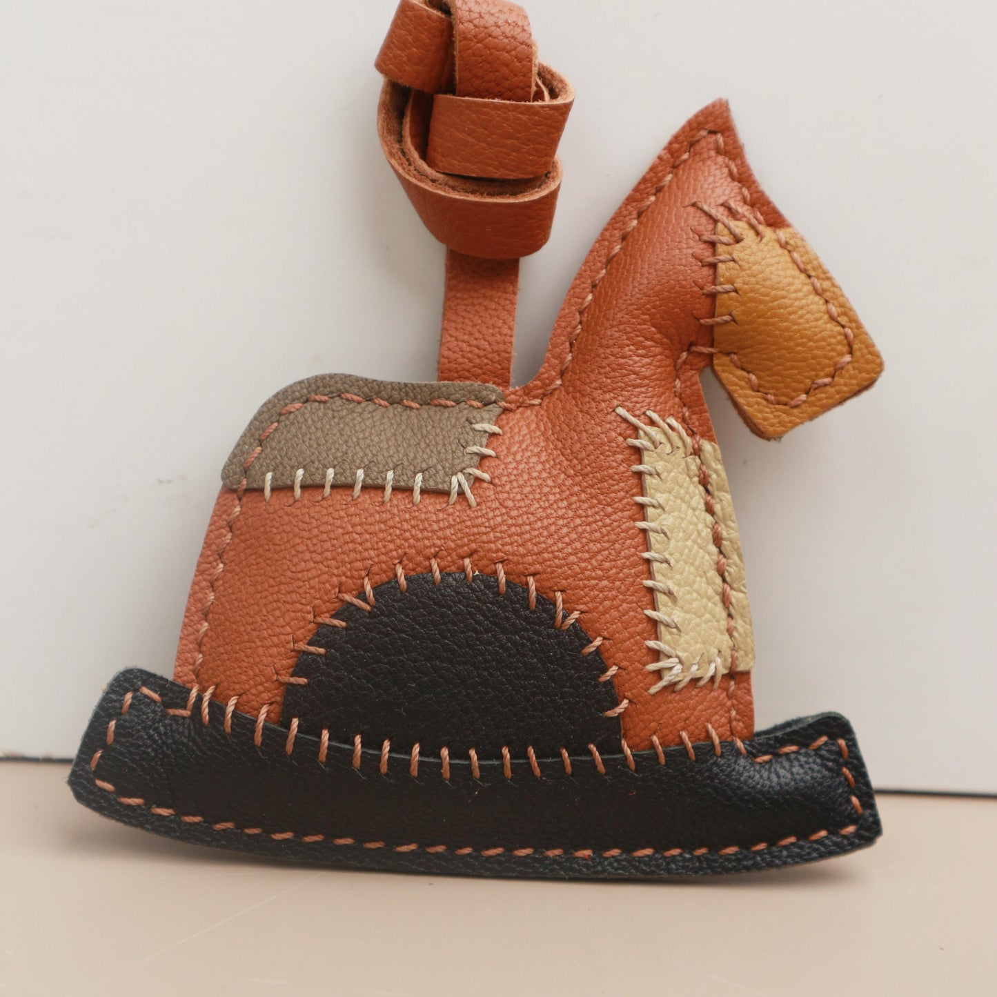 Leather Horse Bag Charm,Bag Charm,Handmade Leather Horse Bag Charm, Leather Handbag and Purse Charm, Cute Horse Keychain,car hanging