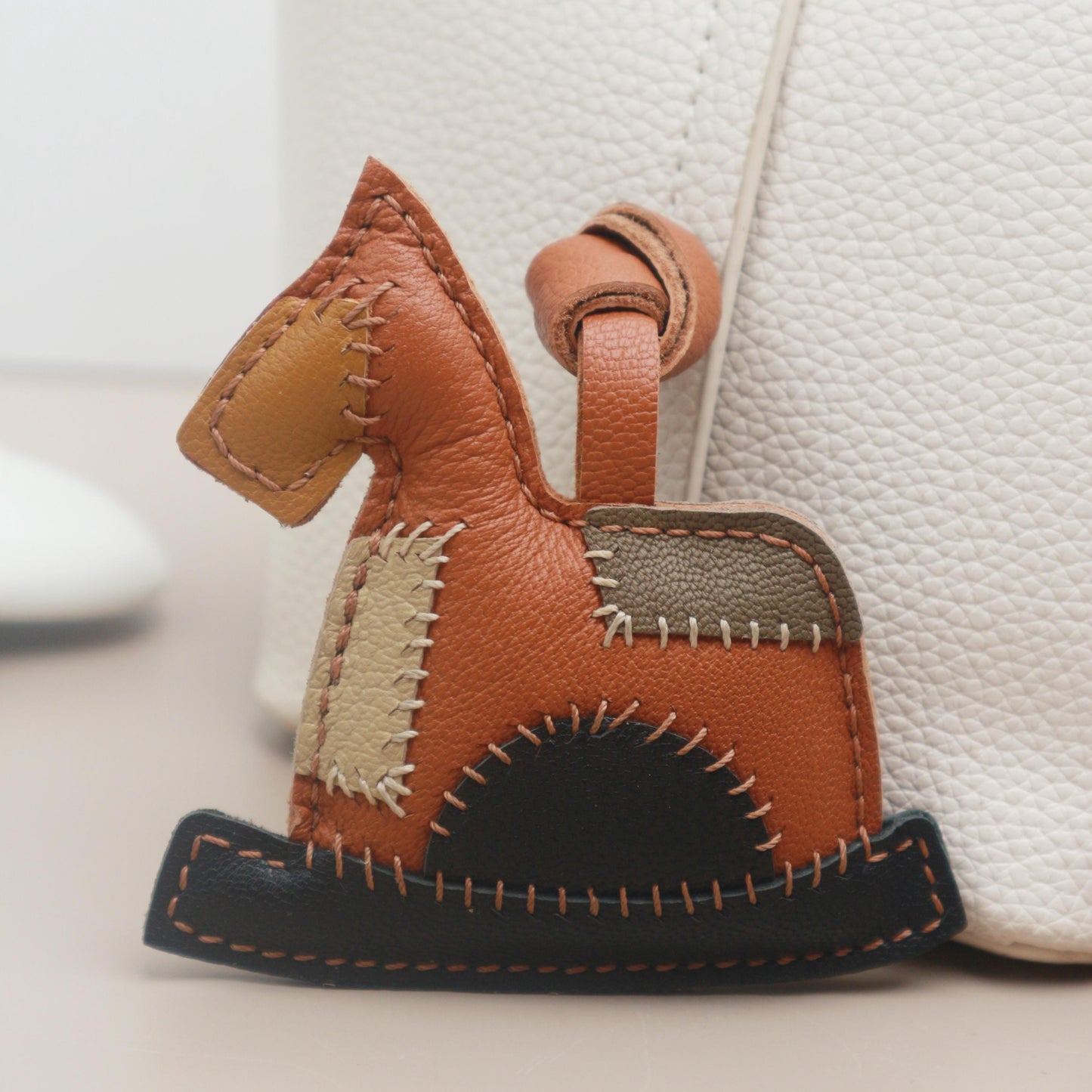Leather Horse Bag Charm,Bag Charm,Handmade Leather Horse Bag Charm, Leather Handbag and Purse Charm, Cute Horse Keychain,car hanging