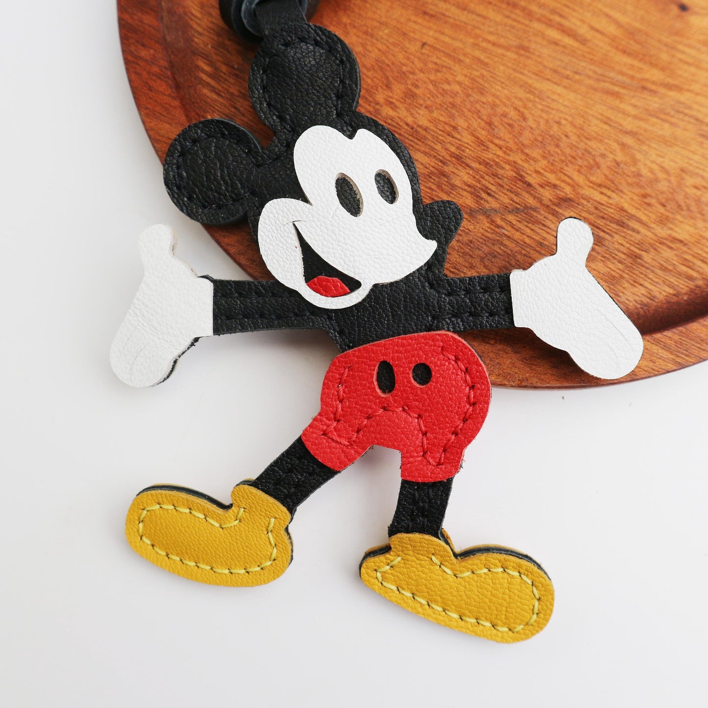 Leather Mouse Bag Charm bag charm,cute Mouse keychain,Leather Bag Charm ,Animal Purse Accessory,Handmade Leather Charm,Gift for Her