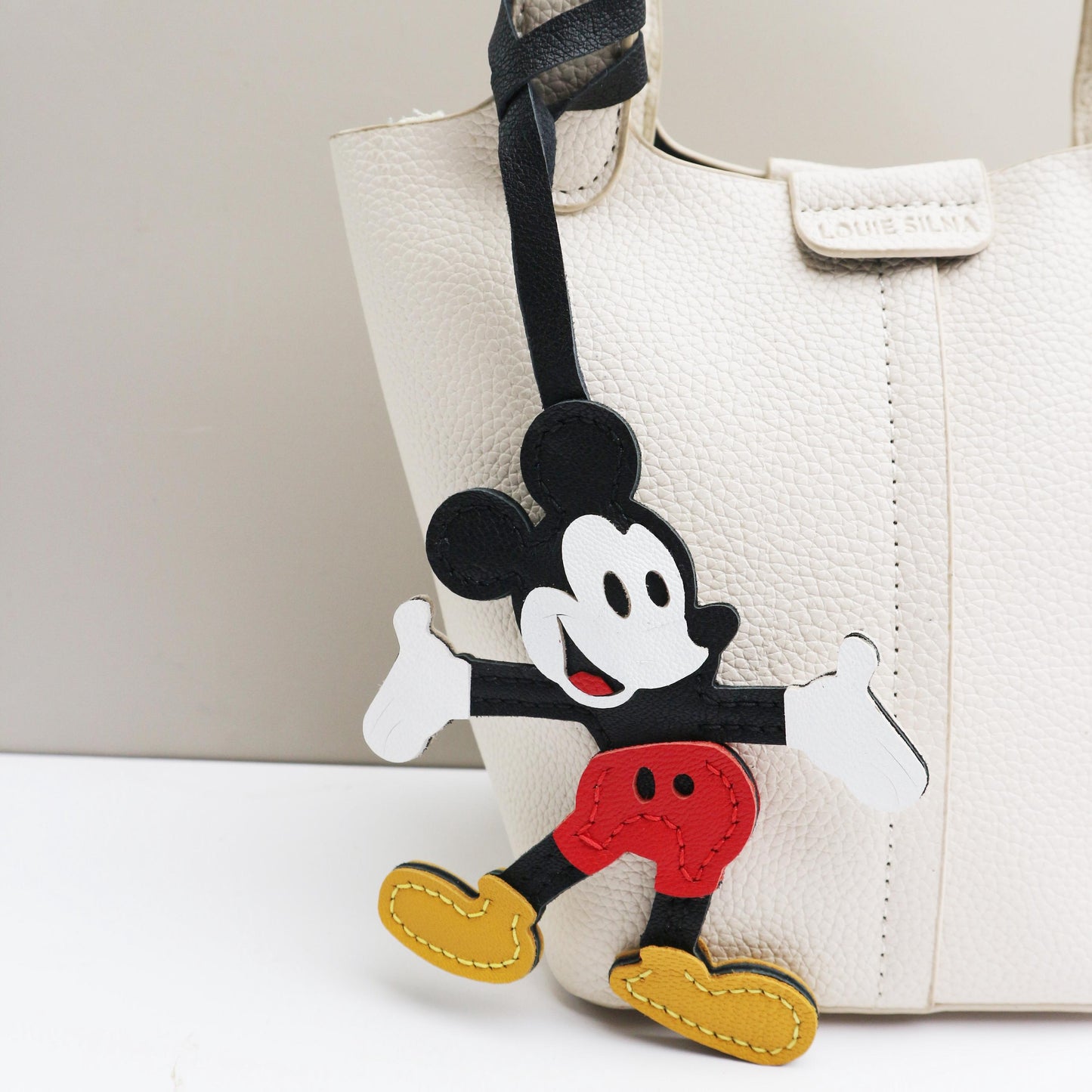 Leather Mouse Bag Charm bag charm,cute Mouse keychain,Leather Bag Charm ,Animal Purse Accessory,Handmade Leather Charm,Gift for Her