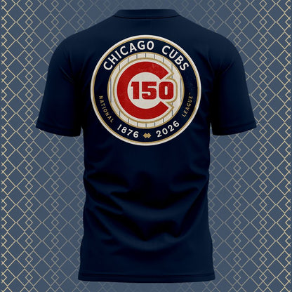Chicago Cubs White 150th Anniversary Limited Tee