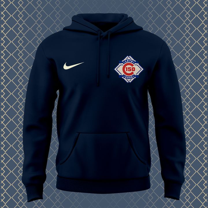 Chicago Cubs Nike White 150th Anniversary Limited Hoodie