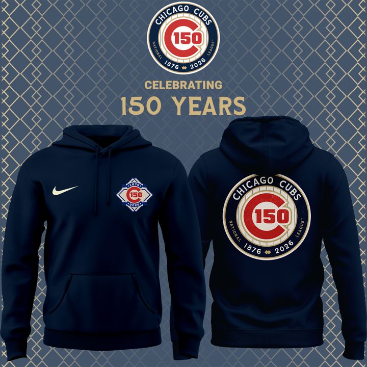 Chicago Cubs Nike White 150th Anniversary Limited Hoodie