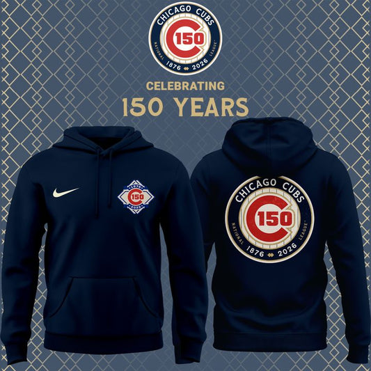 Chicago Cubs Nike White 150th Anniversary Limited Hoodie