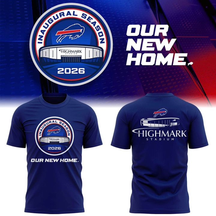 Buffalo Bills 2026 Highmark Stadium Inaugural Season Logo T-Shirt (Blue)