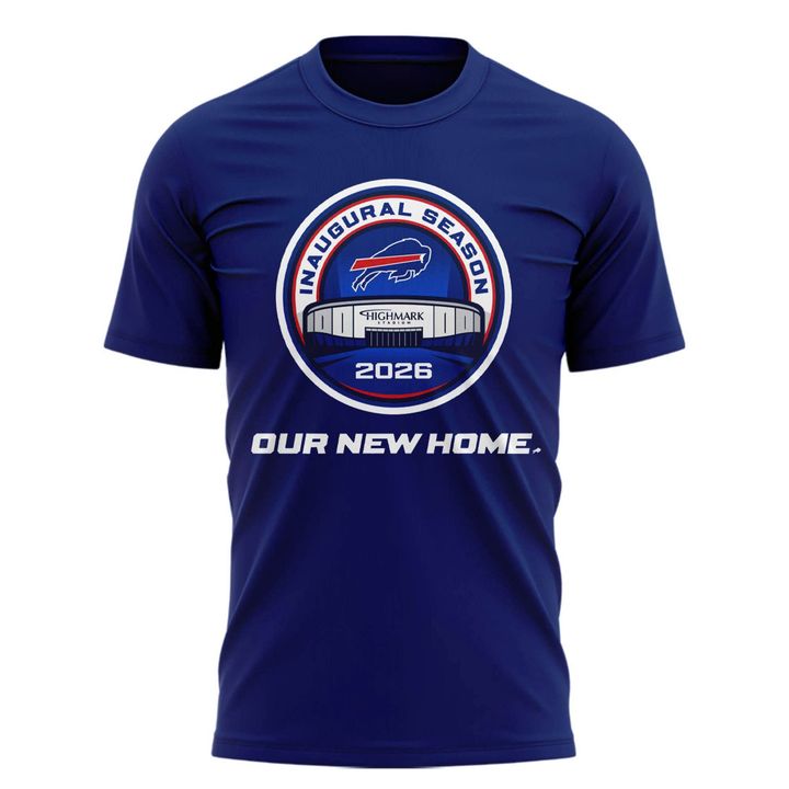 Buffalo Bills 2026 Highmark Stadium Inaugural Season Logo T-Shirt (Blue)