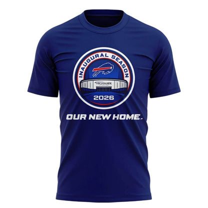 Buffalo Bills 2026 Highmark Stadium Inaugural Season Logo T-Shirt (Blue)