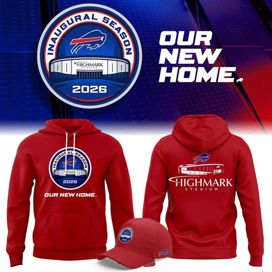 Buffalo Bills 2026 Highmark Stadium Inaugural Season Logo Hoodie (Red)