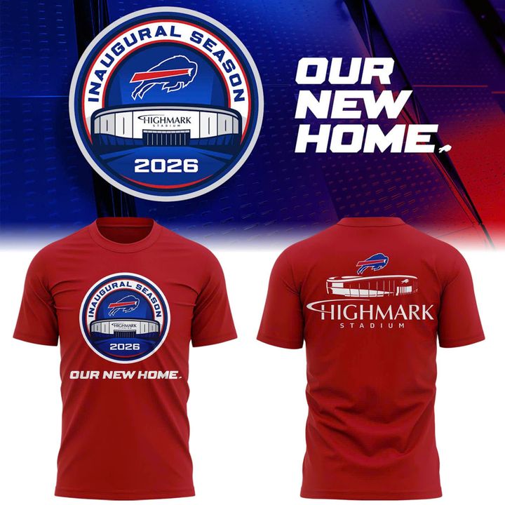 Buffalo Bills 2026 Highmark Stadium Inaugural Season Logo T-Shirt (Red)