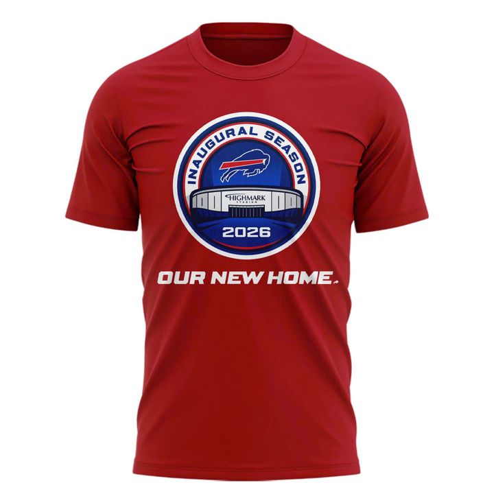 Buffalo Bills 2026 Highmark Stadium Inaugural Season Logo T-Shirt (Red)