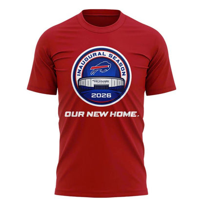 Buffalo Bills 2026 Highmark Stadium Inaugural Season Logo T-Shirt (Red)