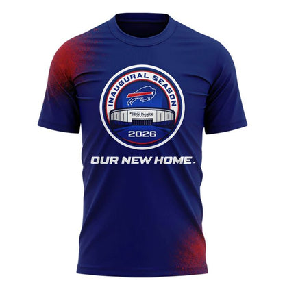 Buffalo Bills 2026 Highmark Stadium Inaugural Season Logo T-Shirt (Red Blue)