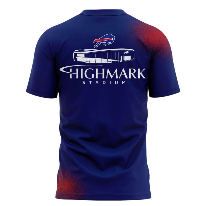 Buffalo Bills 2026 Highmark Stadium Inaugural Season Logo T-Shirt (Red Blue)