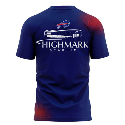 Buffalo Bills 2026 Highmark Stadium Inaugural Season Logo T-Shirt (Red Blue)