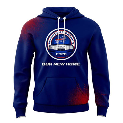 Buffalo Bills 2026 Highmark Stadium Inaugural Season Logo Hoodie (Red Blue)