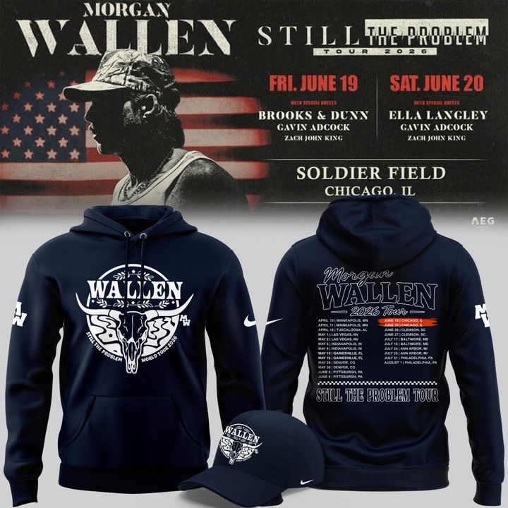 4.Exclusive Version 2026 Chicago Bears x Morgan Wallen Hoodie