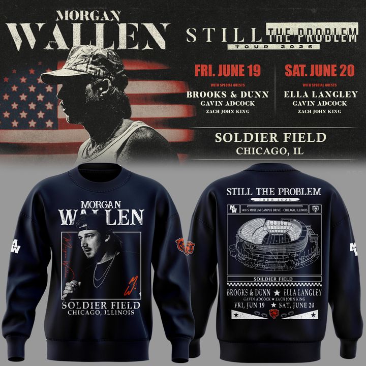 Special New 2026 Chicago Bears x Morgan Wallen Sweat