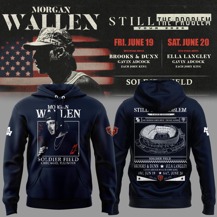 Special New 2026 Chicago Bears x Morgan Wallen Hoodie