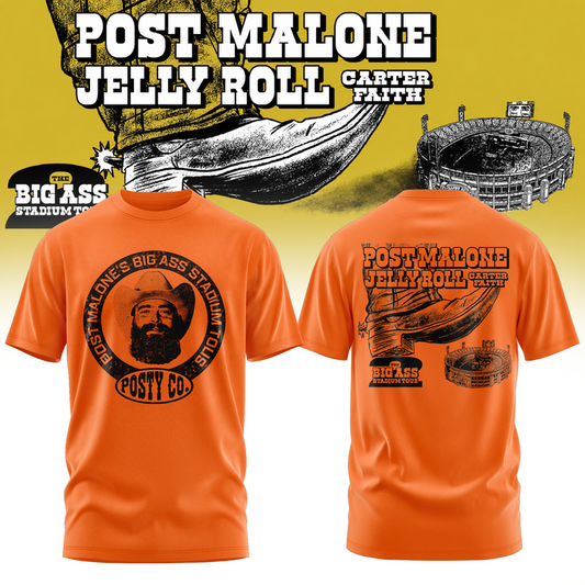 54. Limited 2026 Post Malone - THE BIG ASS Stadium Tour Part 2 T-Shirt