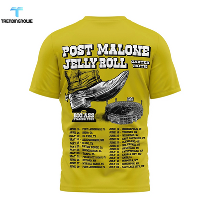 58. Limited THE BIG ASS Stadium Tour Part 2 - Post Malone T-Shirt