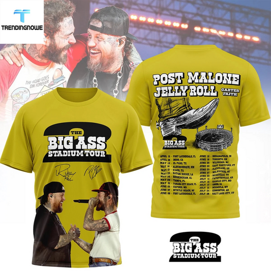 58. Limited THE BIG ASS Stadium Tour Part 2 - Post Malone T-Shirt