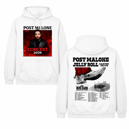 Exclusive Edition Hoodie Post Malone - THE BIG ASS Stadium Tour Part 2 Hoodie