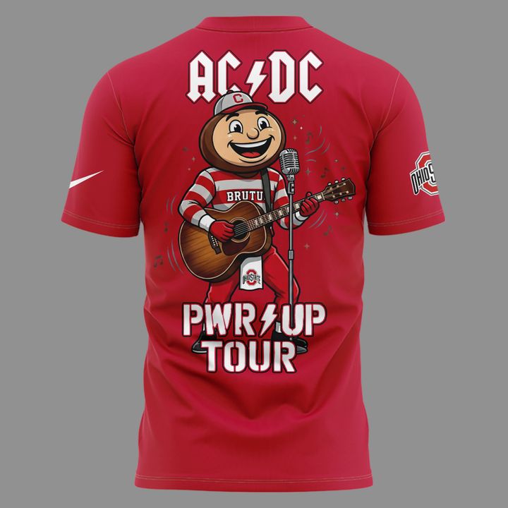 AC/DC x Ohio State Buckeyes Football - Power Up Tour 2026 T-Shirt
