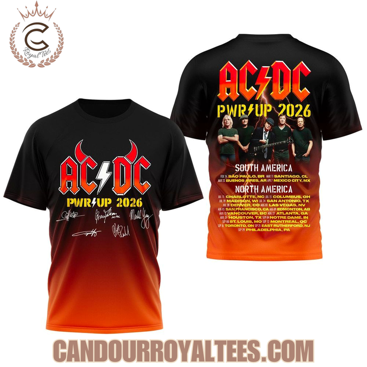 07. AC/DC North America Power Up Tour 2026 T-Shirt