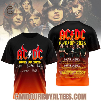07. AC/DC North America Power Up Tour 2026 T-Shirt